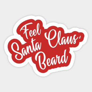 Santa's Beard Sticker